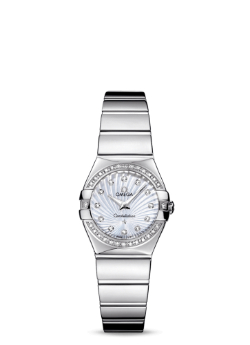 Omega Constellation Quartz 24 Polished Stainless Steel / Diamond / MOP Supernova